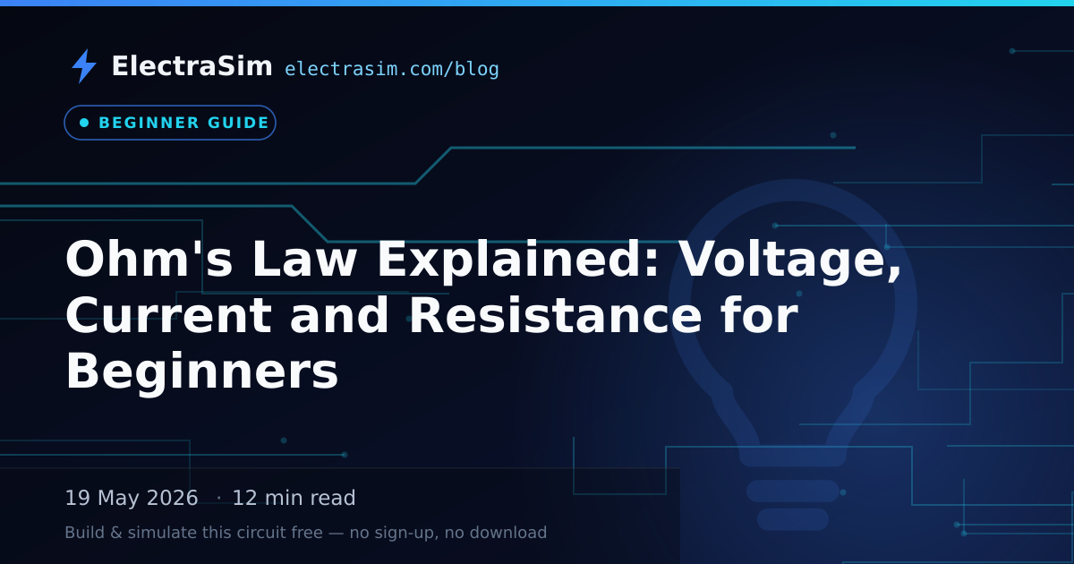 Ohm's Law Explained: Voltage, Current and Resistance for Beginners